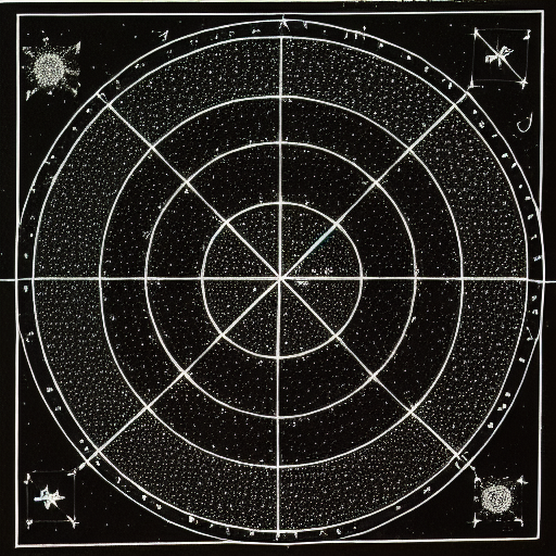Star constellations graphed in silver ink on black paper, 10th century manuscript