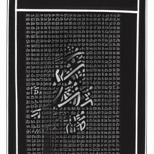 Abecedary in unknown script in silver ink on black paper, 10th century manuscript