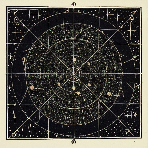 Star constellations graphed in silver ink on black paper, 10th century astrological manuscript