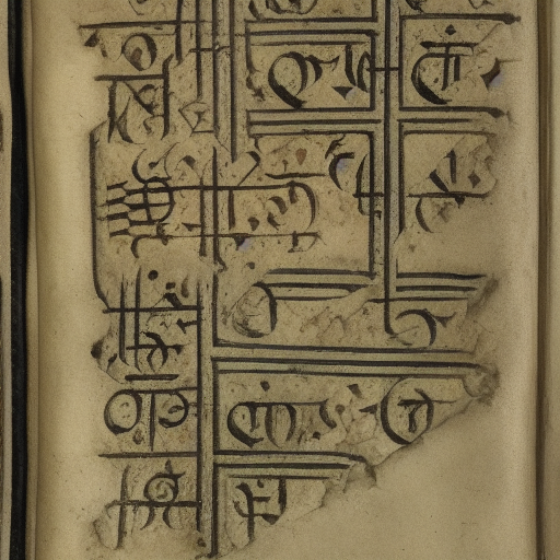 12th century alchemical manuscript in an unknown alphabet, high-contrast scan