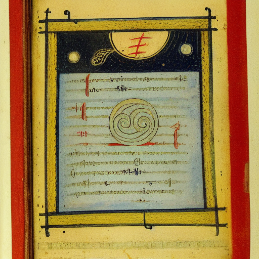 An astrological occult manuscript illustration, 10th century
