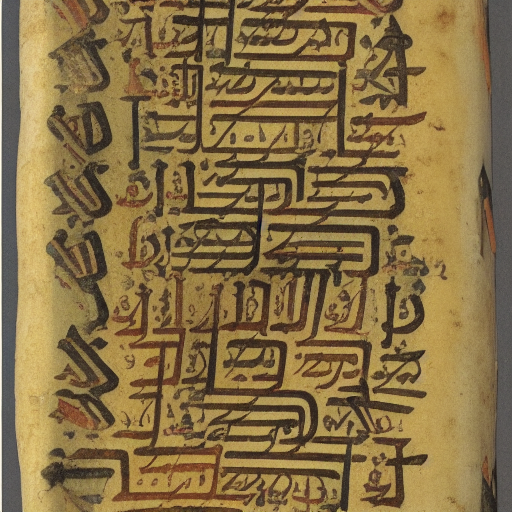 12th century manuscript in an unknown alphabet, jewish