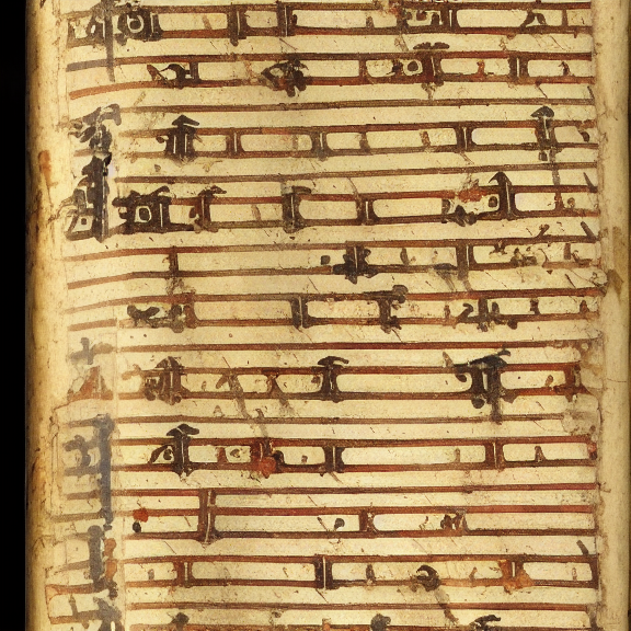 12th century manuscript in an unknown alphabet