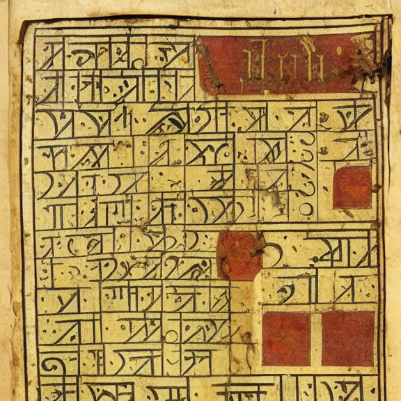 12th century manuscript in an unknown alphabet