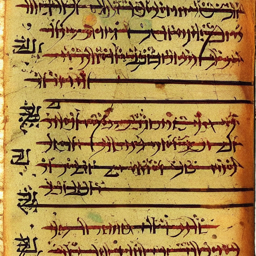 12th century manuscript in an unknown alphabet, jewish