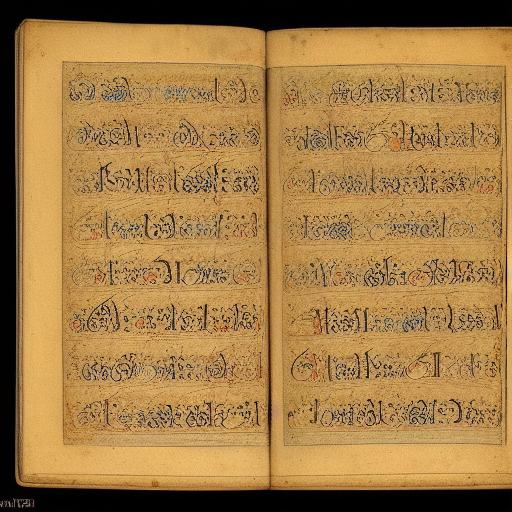 12th century illustrated astrological manuscript in an unknown alphabet, high-contrast scan