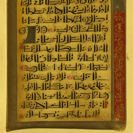 12th century manuscript in an unknown alphabet, high-contrast scan