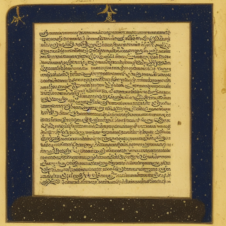 An astrological occult manuscript illustration, 10th century