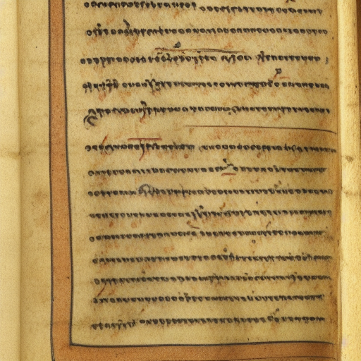 12th century manuscript in an unknown alphabet, travel description, drawings of strange animals in text