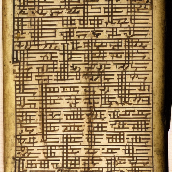 12th century manuscript in an unknown alphabet