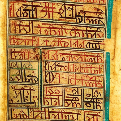 12th century manuscript in an unknown alphabet, jewish