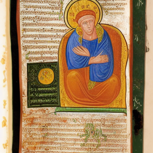 Illuminated manuscript byzantine 13th century