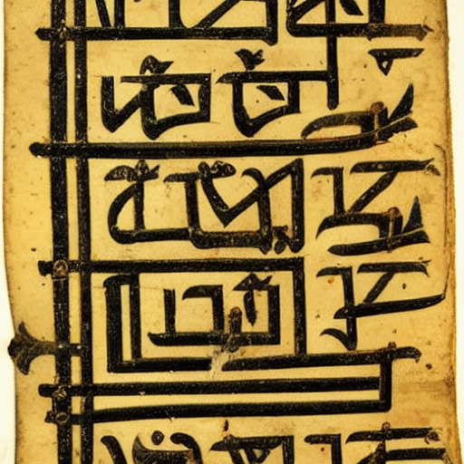 12th century manuscript in an unknown alphabet, jewish