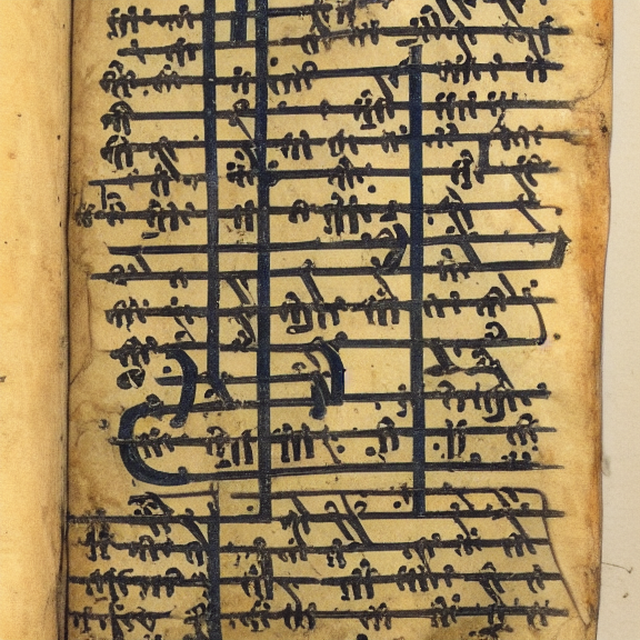 12th century manuscript in an unknown alphabet