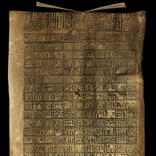 Astrological talisman papyrus 9th century